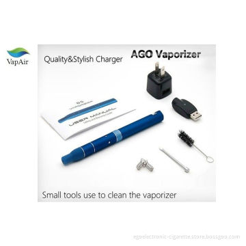 Black Dry Herb Vaporizer E Cigarette Ago With Lcd Battery